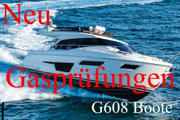 Gasprüfung Boote